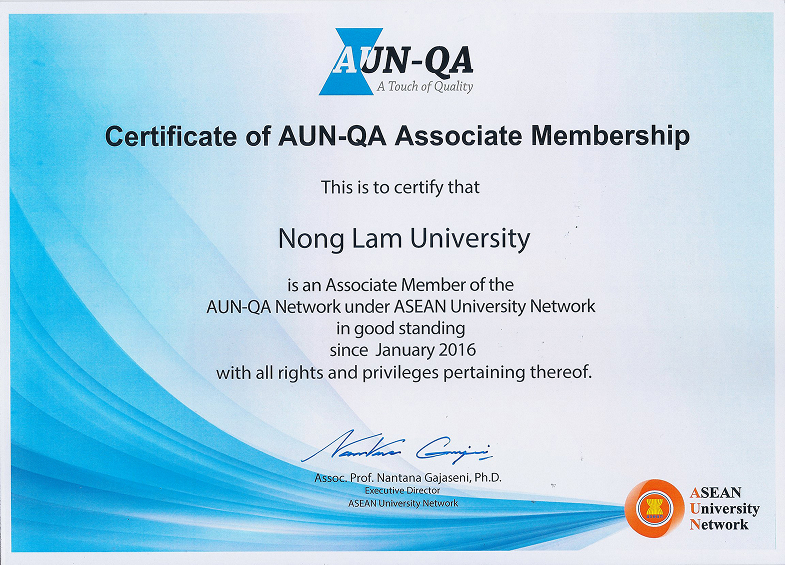 CHỨNG NHẬN AUN-QA